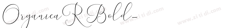 OrganicaR Bold字体转换
